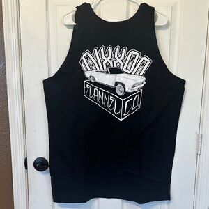 DIXXON Black and White Classic Car Tank Top